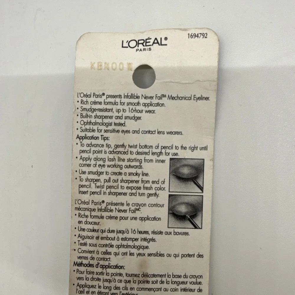 2x Pack L'Oreal Paris Infallible Mechanical Eyeliner, Black Brown 581, 0.008 oz